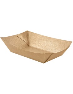 150 Vaschette A Barchetta In Carta Per Fritti - 13.5 X 10.6 X 4.5 Cm
